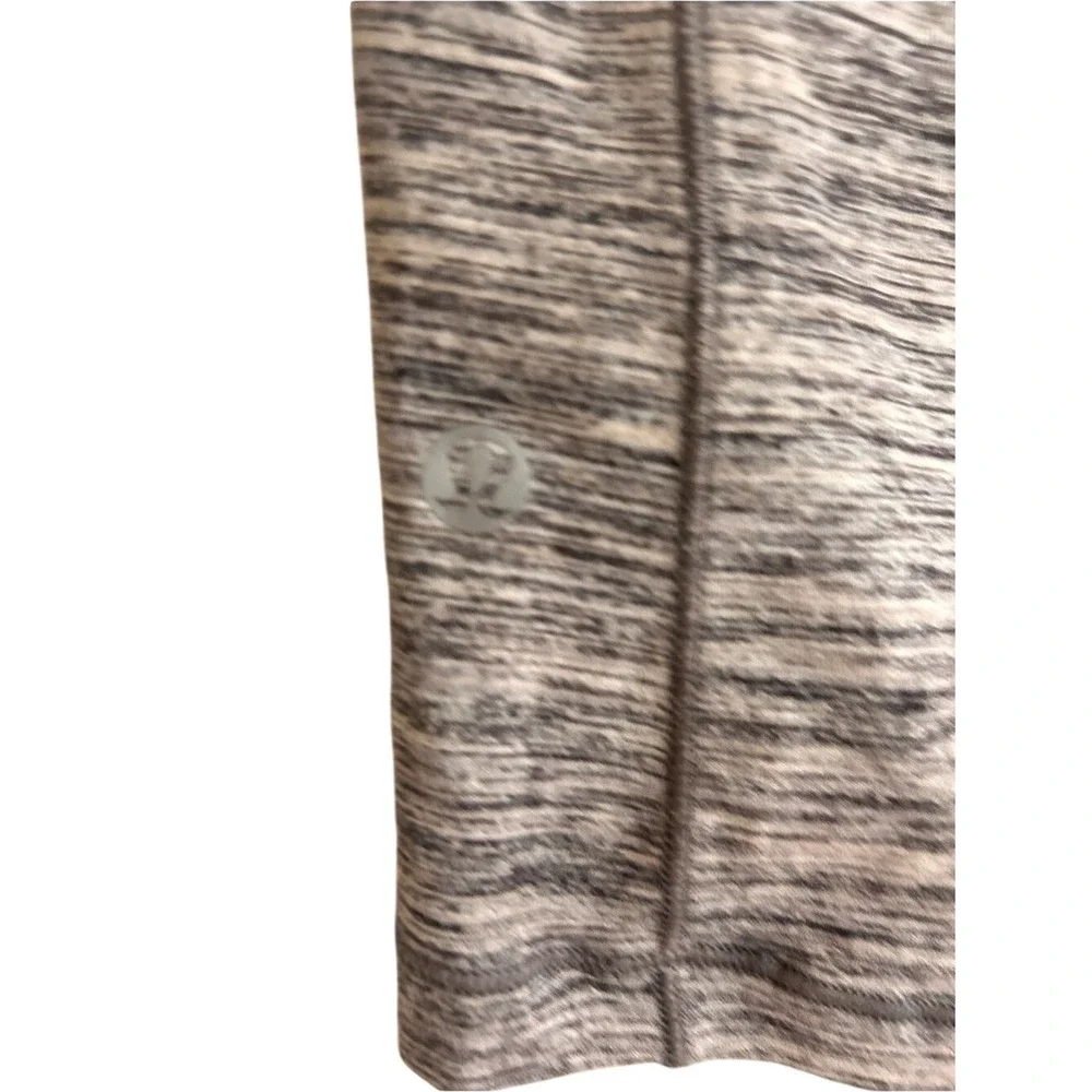 Lululemon Heathered Grey Long Sleeve Athletic Top Size 2 Yoga Running